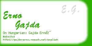 erno gajda business card